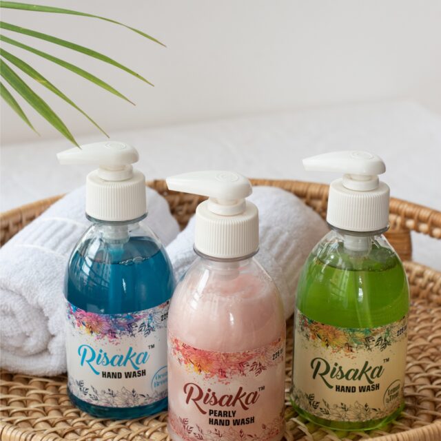 Hand Wash Combo of Three (Pearly, Lemon Treat and Ocean Breeze) Each in 225ml attractive Dispenser
