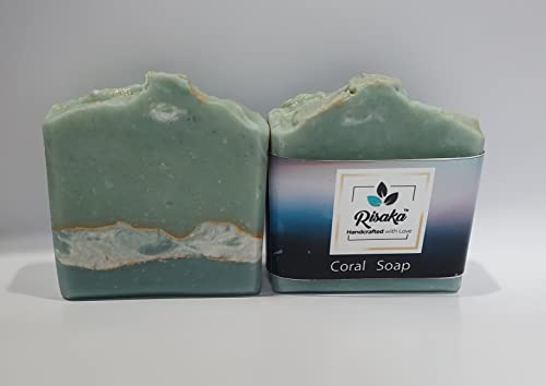 Coral Soap100gm with Shea and Kokum Butter Cold Processed and Organic